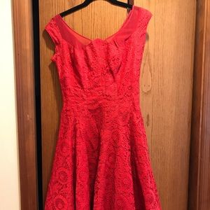 Red vintage dress